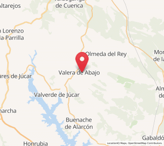 Map of Valera de Abajo, Castille-La Mancha
