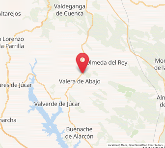 Map of Valeria, Castille-La Mancha