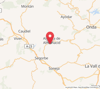 Map of Vall de Almonacid, Valencia