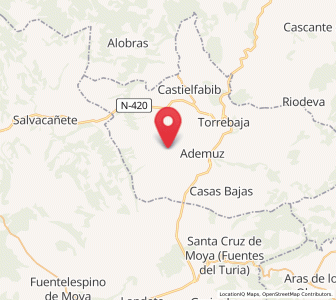 Map of Vallanca, Valencia