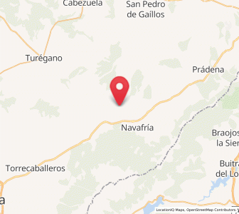 Map of Valle de San Pedro, Castille and León