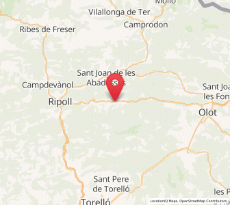 Map of Vallfogona, Catalonia