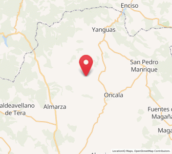 Map of Valloría, Castille and León