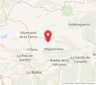 Map of Valporquero de Torío, Castille and León
