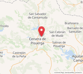 Map of Valsadornín, Castille and León