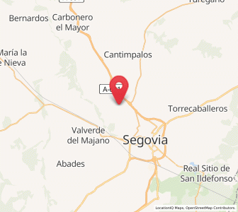 Map of Valseca, Castille and León