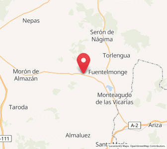 Map of Valtueña, Castille and León
