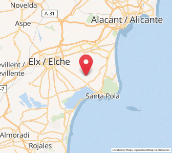 Map of Valverde Bajo, Valencia