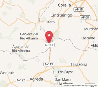 Map of Valverde, La Rioja