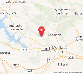 Map of Valverdejo, Castille-La Mancha