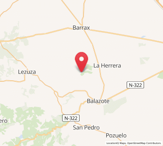 Map of Vandelaras de Abajo, Castille-La Mancha