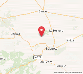 Map of Vandelaras de Arriba, Castille-La Mancha