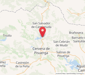 Map of Vañes, Castille and León