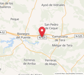 Map of Vega de Tera, Castille and León