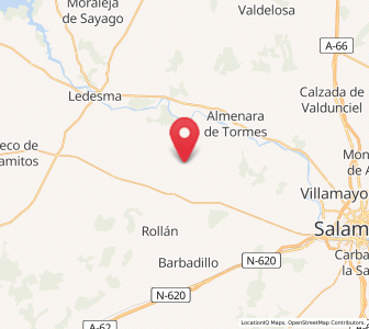 Map of Vega de Tirados, Castille and León