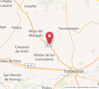 Map of Vega de Valdetronco, Castille and León