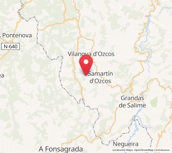 Map of Vega del Carro, Asturias