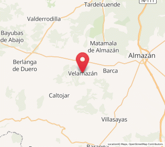 Map of Velamazán, Castille and León