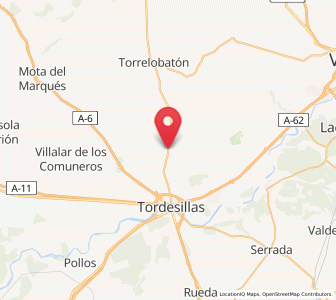 Map of Velilla, Castille and León