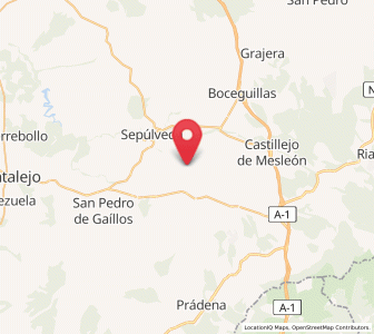 Map of Vellosillo, Castille and León