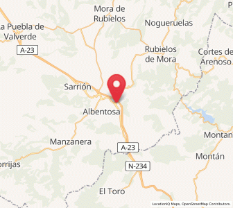 Map of Venta del Aire, Aragon