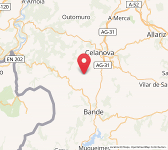 Map of Verea, Galicia