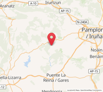 Map of Vidaurreta, Navarre