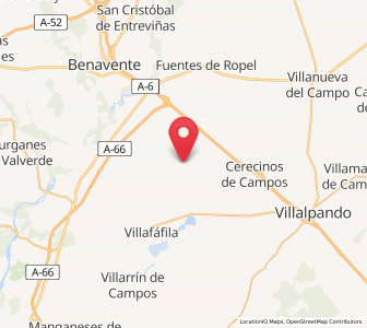 Map of Vidayanes, Castille and León