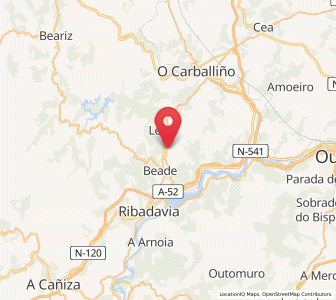 Map of Vieite, Galicia