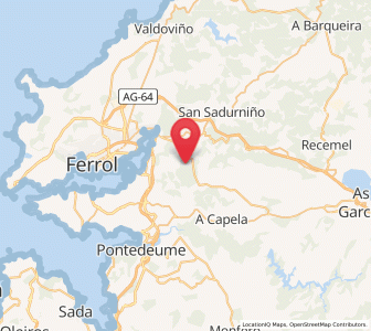 Map of Viladonelle, Galicia