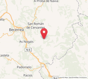 Map of Vilanova, Galicia