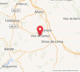 Map of Vilar de Santos, Galicia