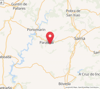 Map of Vilaragunte, Galicia