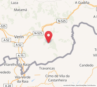 Map of Vilardevós, Galicia