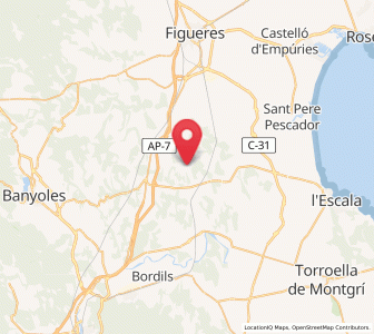 Map of Vilaür, Catalonia