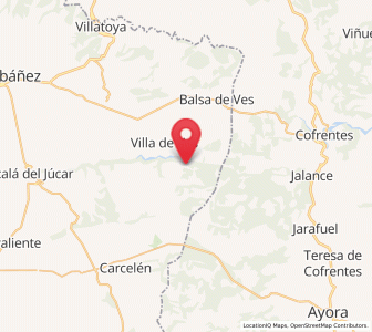 Map of Villa de Ves, Castille-La Mancha