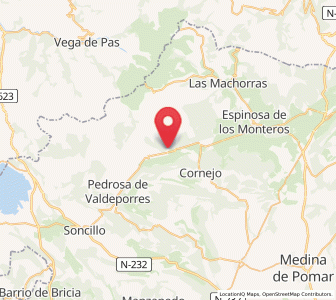 Map of Villabáscones, Castille and León