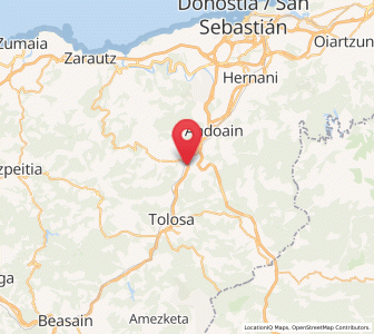 Map of Villabona, Basque Country