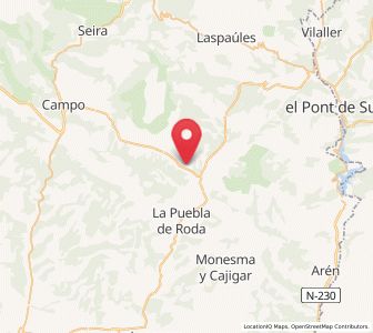 Map of Villacarli, Aragon