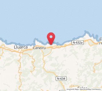 Map of Villademoros, Asturias