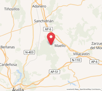 Map of Villadey de las Gordillas, Castille and León