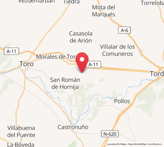 Map of Villaester de Abajo, Castille and León