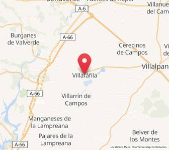Map of Villafáfila, Castille and León