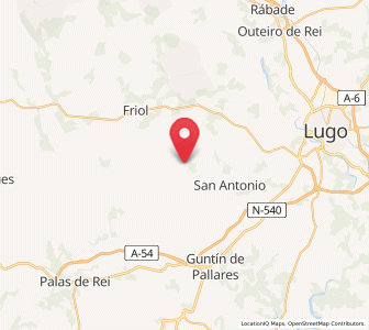 Map of Villafiz, Galicia