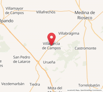 Map of Villagarcía de Campos, Castille and León