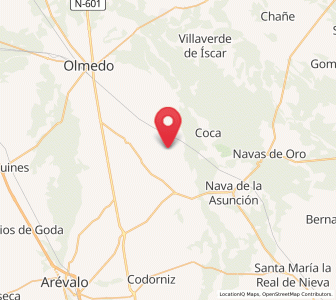 Map of Villagonzalo de Coca, Castille and León