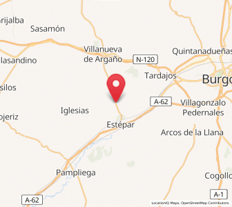 Map of Villagutiérrez, Castille and León