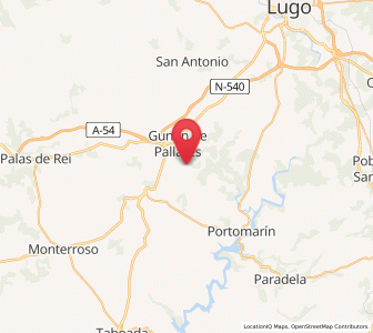 Map of Villajuste, Galicia