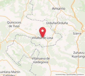 Map of Villalba de Losa, Castille and León
