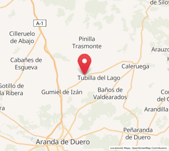 Map of Villalbilla de Gumiel, Castille and León